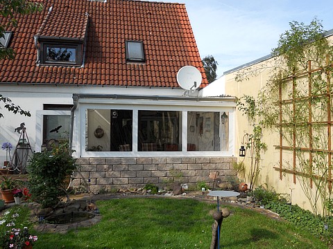 Seitenmarkise mit Fenster Windschutz Senkrechtmarkise 2006